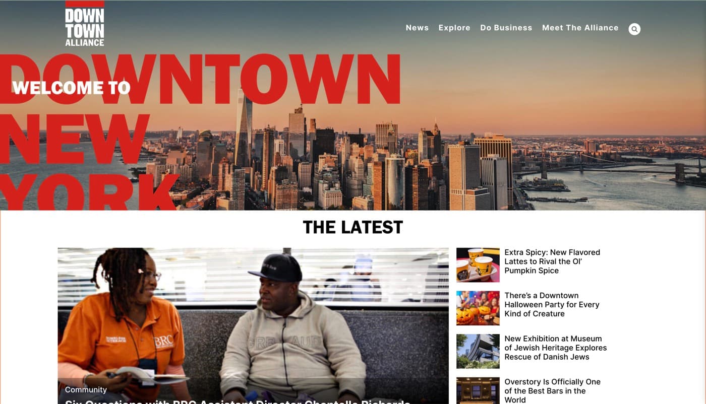 Alliance for Downtown New York project overview